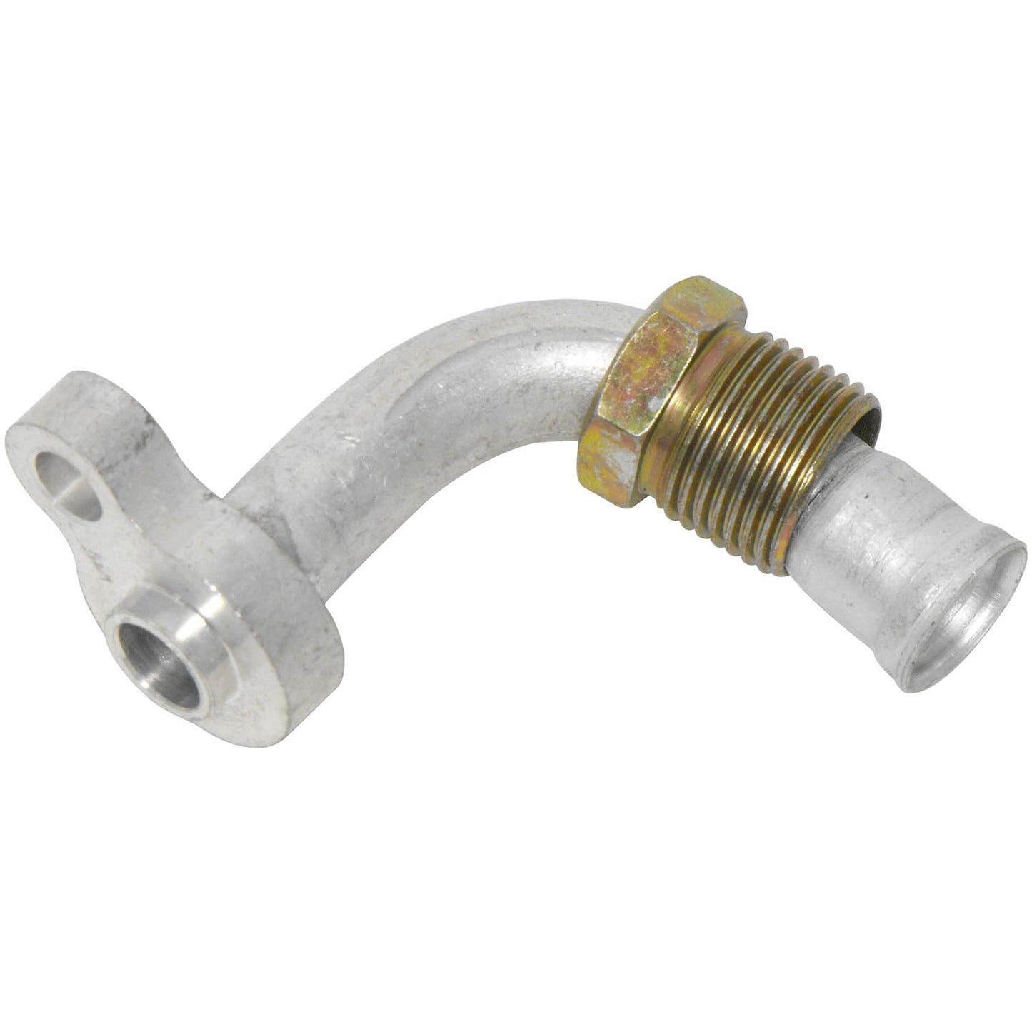 A/C Refrigerant Hose Fitting #10 Thread 7/8" - 14 Aluminum 90º Male Insert O-ring for Compressor Model SD7B10