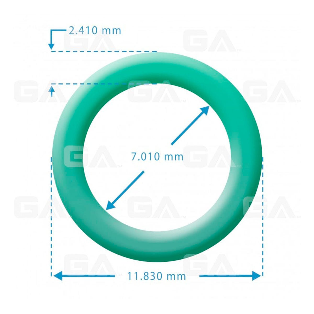 O-Ring Seal #06 GM Captive O-ring / Ford Block Expansion Valve Green HNBR