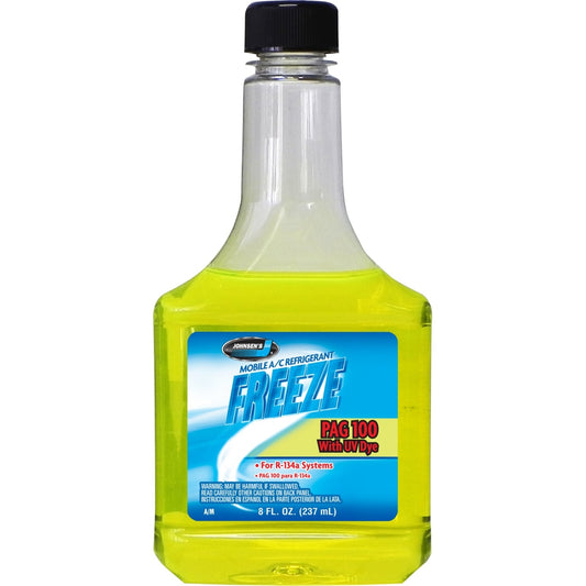 Johnsen PAG 100 Oil w/ UV Dye A/C Compressor Refrigerant R134a 8oz | 01 Bottle