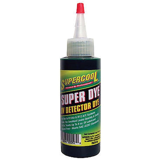SuperCool A/C Dye Green UV Leak Detection Concentrate Lubricant 4oz | 01 Bottle